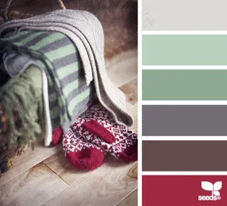 冬天系配色色卡色彩搭配