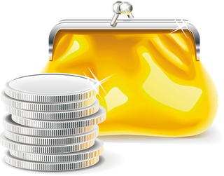 钱包钱袋子钱币银行