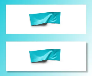 一条不平滑的不干胶贴实拍素材