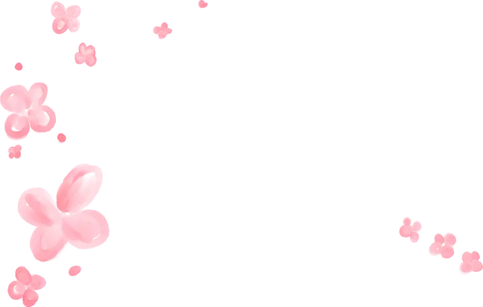 粉色简约风手绘鲜花花朵水墨画PNG素材图片 (71)