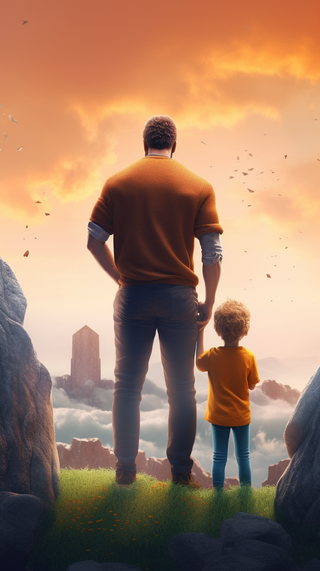 父亲 父亲节 温馨 坚强 爱护 关怀 教育 快乐 幸福 父爱