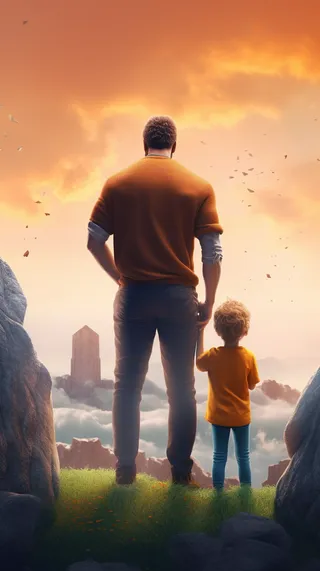 父亲 父亲节 温馨 坚强 爱护 关怀 教育 快乐 幸福 父爱