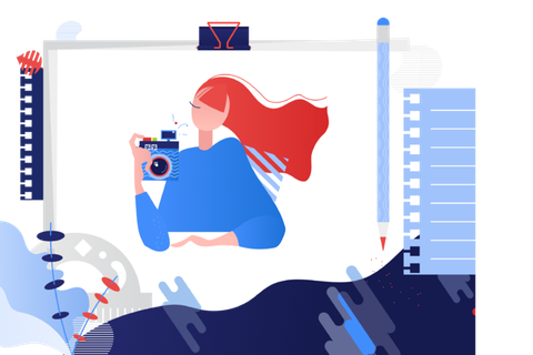 插画  图片  自拍  海报插画