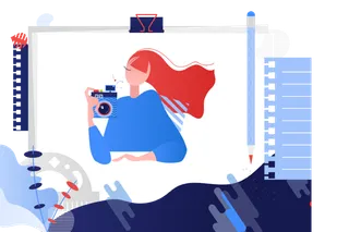 插画  图片  自拍  海报插画