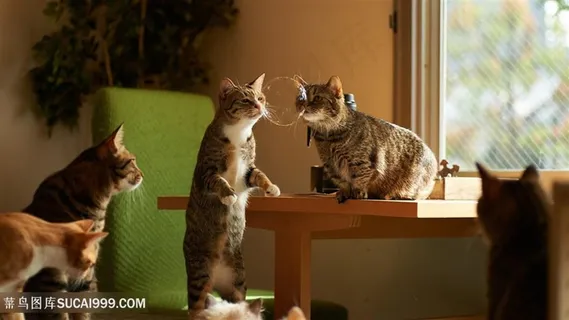 玩耍气泡的狸花猫猫咪图片