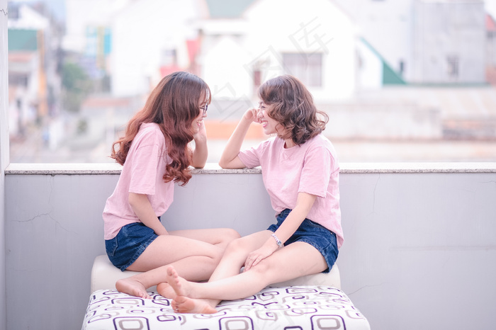 清新唯美可爱的女孩摄影图片