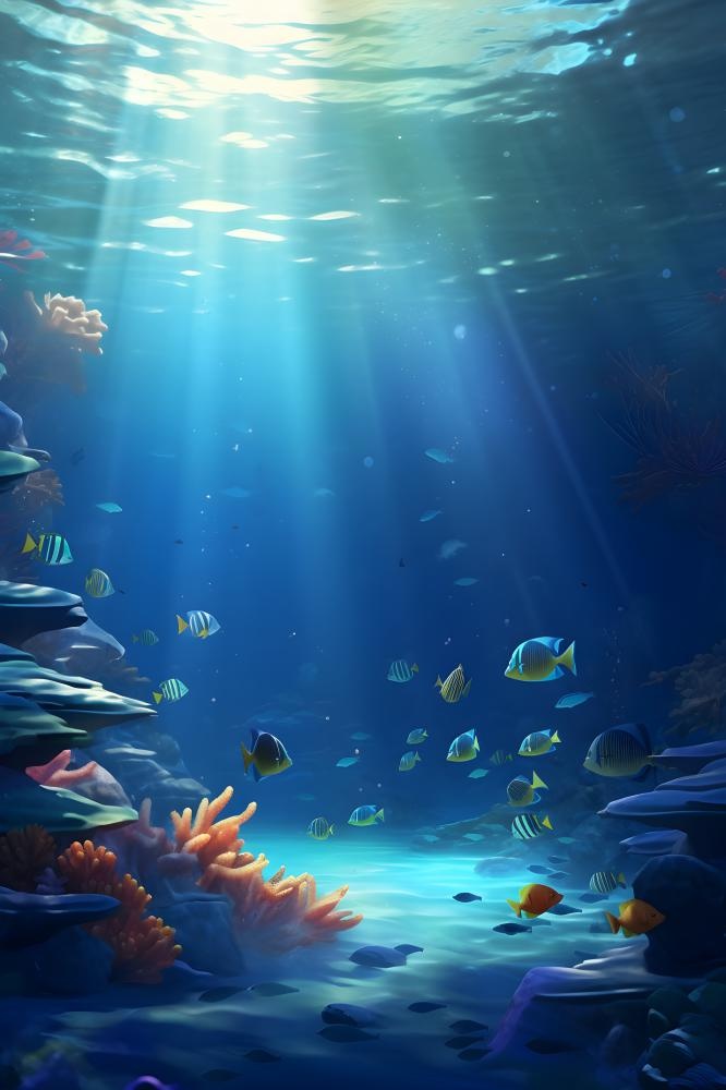 海底海洋鱼背景