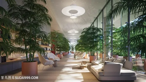 装修高档美观优雅的休闲场所