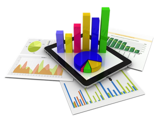 数据图分析表卡通少儿兴趣班