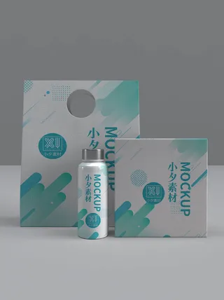 包装智能贴图样机VI效果PSD素材