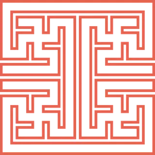 简约风中式传统图案窗花贴画镂空窗户瓷砖PNG免扣图片素材 (70)