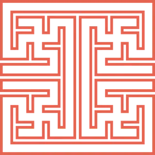 简约风中式传统图案窗花贴画镂空窗户瓷砖PNG免扣图片素材 (70)