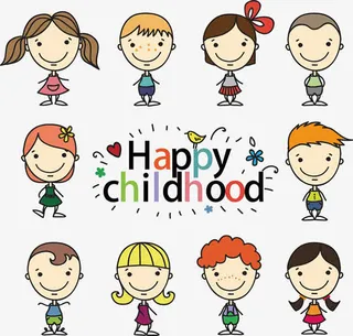 儿童节免扣元素卡通儿童