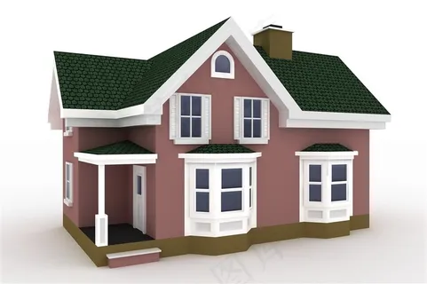 3d英伦风别墅建筑模型高清图片 3d英伦风别墅建筑模型高清图片