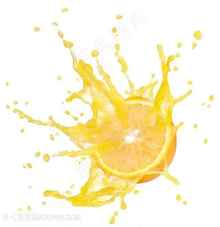 新鲜的柠檬切片与柠檬汁高清图片