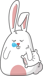 睡觉兔子卡通