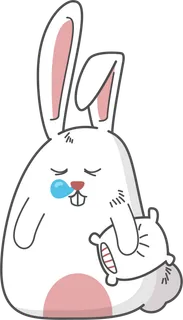 睡觉兔子卡通