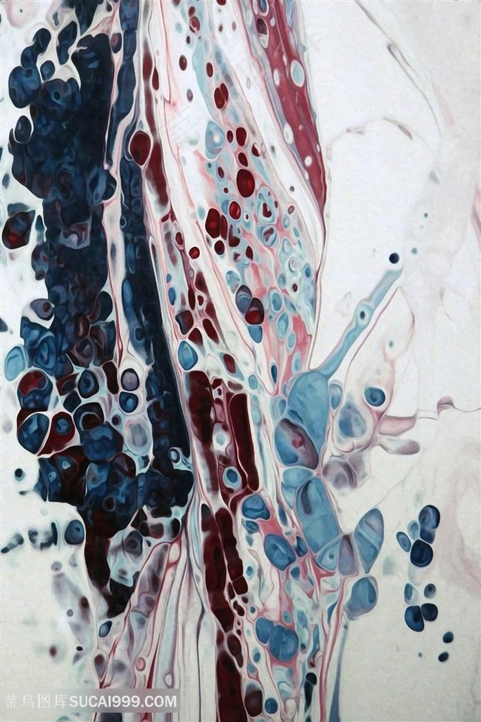 抽象时尚艺术水彩画
