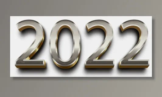 设计2022数字装饰新年