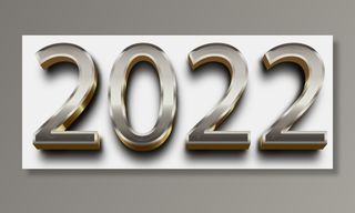 设计2022数字装饰新年