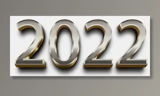 设计2022数字装饰新年