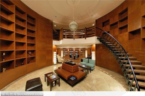 复式楼阅览室酒窖书房装修设计