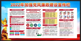2022年党风廉政建设宣传展板