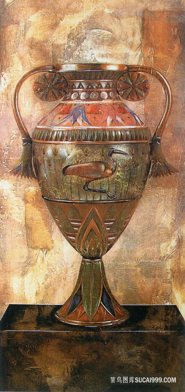 瓶子器皿油画装饰画