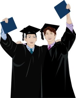 毕业生卡通