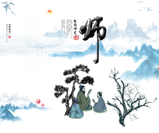 感恩教师节装饰学校展馆展厅文化墙