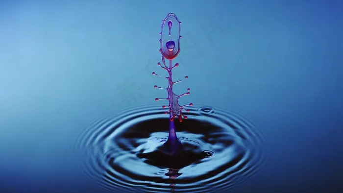 水滴下样子