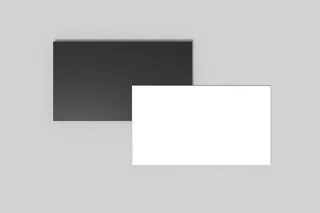 企业质感正反面名片样机