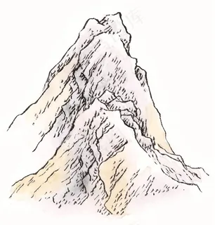 大山石头工笔图片素材 大山石头工笔图片素材