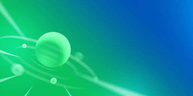 绿色简约科技展板背景