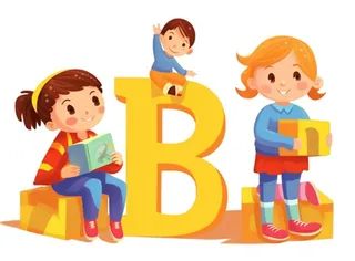 儿童英文字母免抠