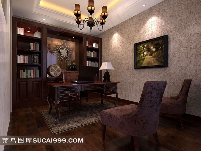 古典书房图片