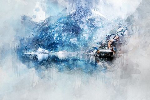 冬天自然背景风景