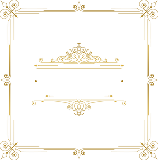 欧式花纹边框古典底纹花边欧美分割线装饰