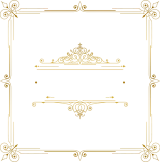欧式花纹边框古典底纹花边欧美分割线装饰
