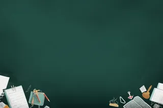 黑板云朵学习粉笔背景