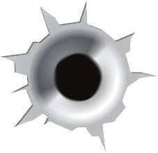 子弹射孔 PNG免抠(227x220)