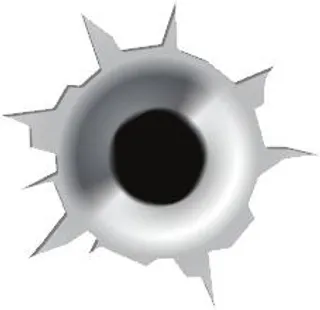 子弹射孔 PNG免抠