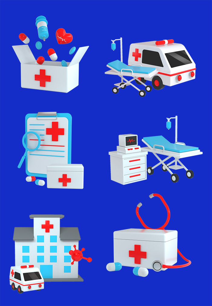 住院医疗抢救急诊图标
