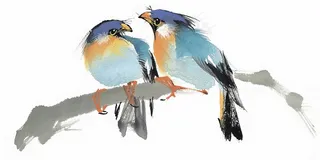 鸟禽国画图片jpg素材