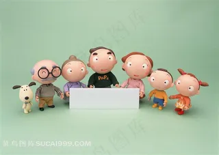 全家福人物图库素材