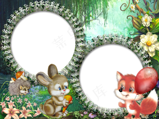 松鼠相框素材图片下载