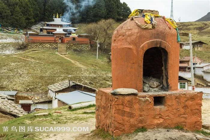 甘南郎木寺藏地煨桑香炉