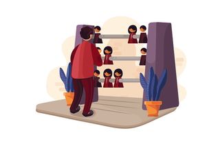 扁平化人物场景办公互联网等距ai矢量设计网页海报UI素材插画