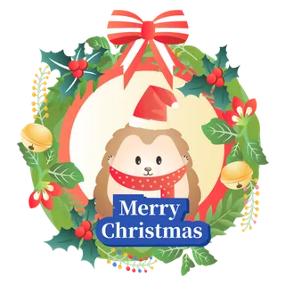 圣诞节平安夜冬季双旦设计圣诞装饰海报元素