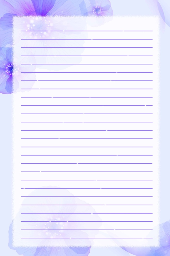 简约信纸模板图片